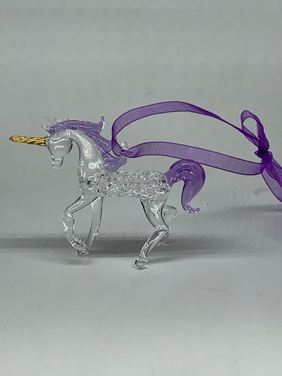 Glas Einhorn / Gold Horn