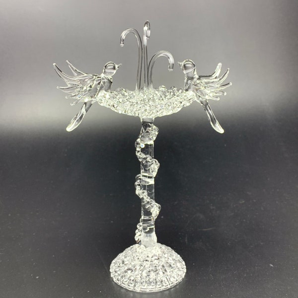 Glass Bird Fountain, Bird Bath