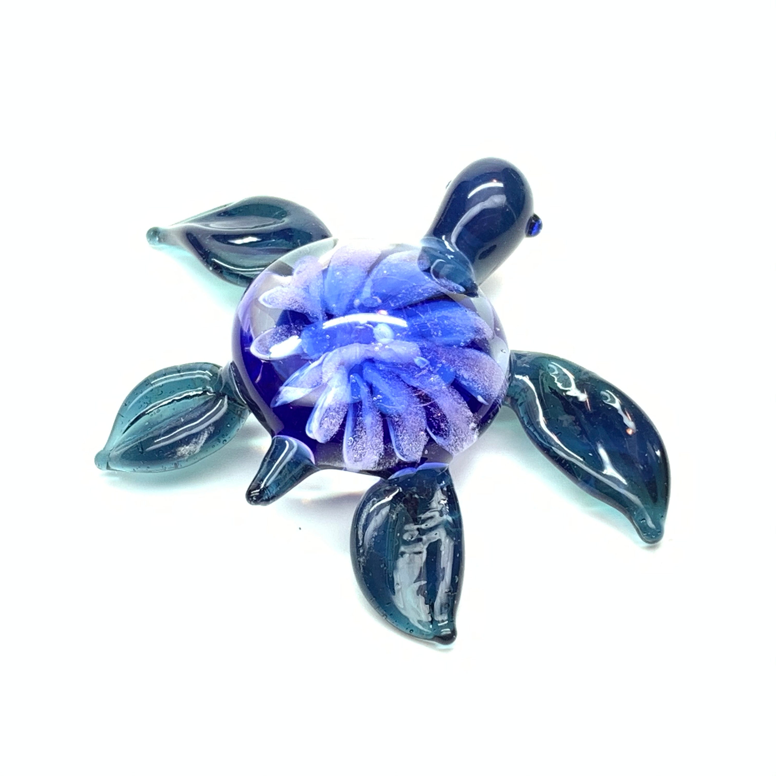 Glass Turtle Necklace/Glass Pendant Turtle figurine Etsy