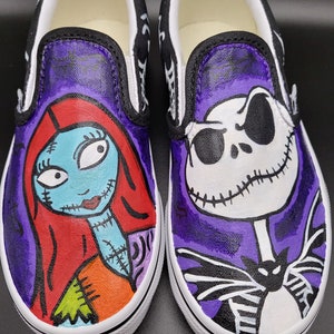 Jack and Sally custom shoes Size Kids 12