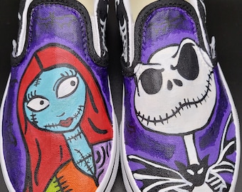 Jack and Sally custom shoes Size Kids 12
