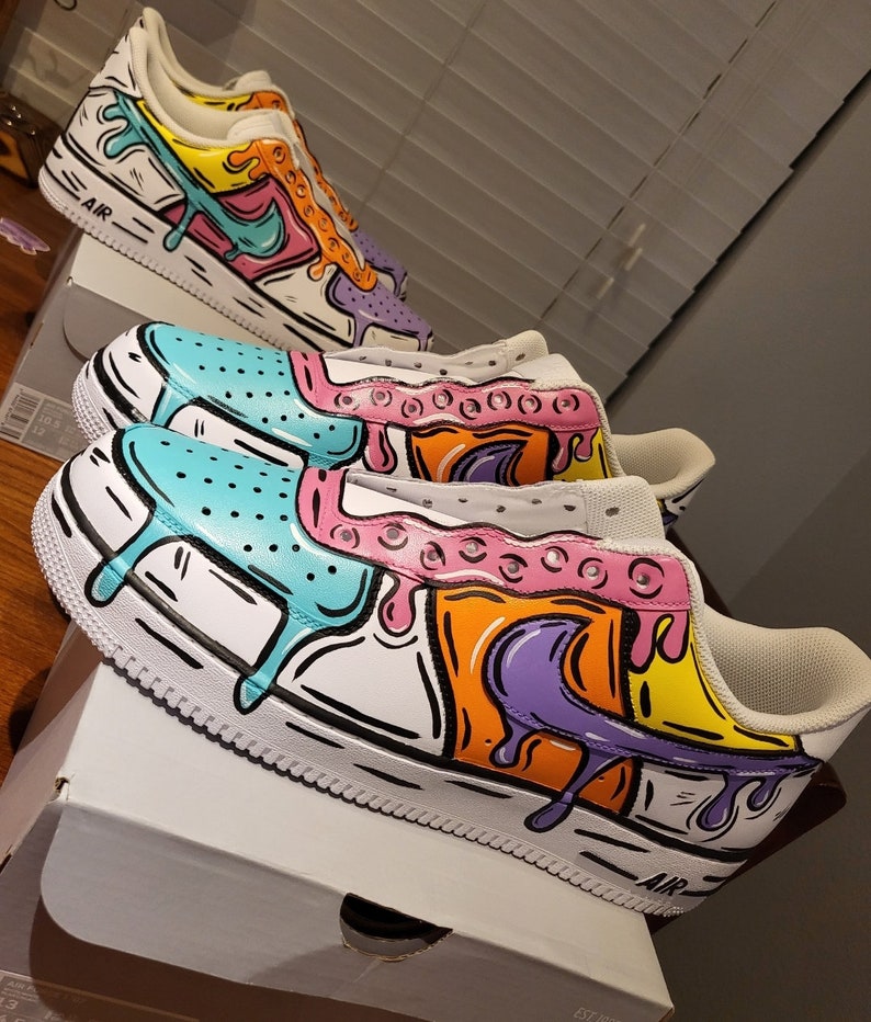 Custom Air Force 1 Drip Etsy