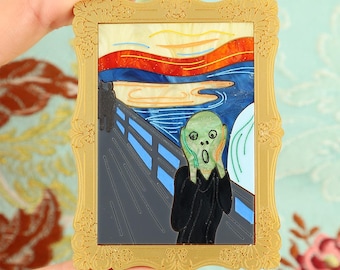 Spilla incorniciata "L'Urlo"