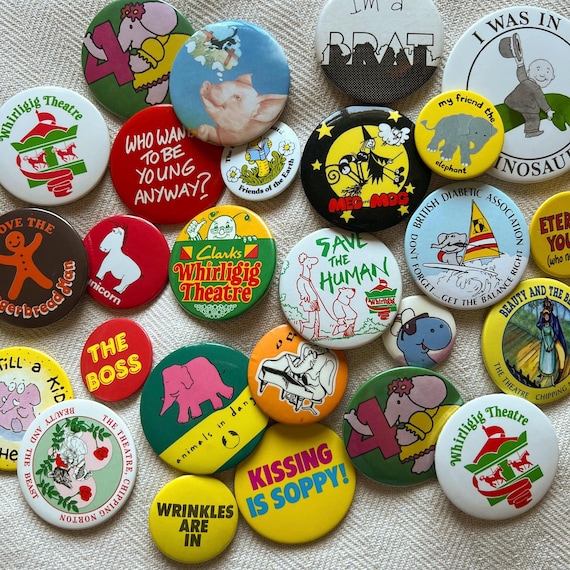 ヴィンテージレトロピンバッジ：70年代～90年代のコレクター向けバッジ
