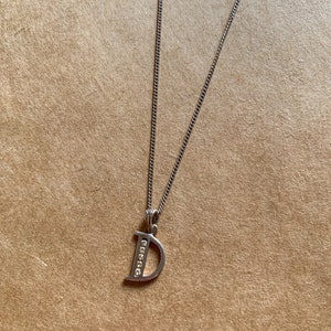 Vintage Sterling Silver 925 ‘D’ Charm Necklace