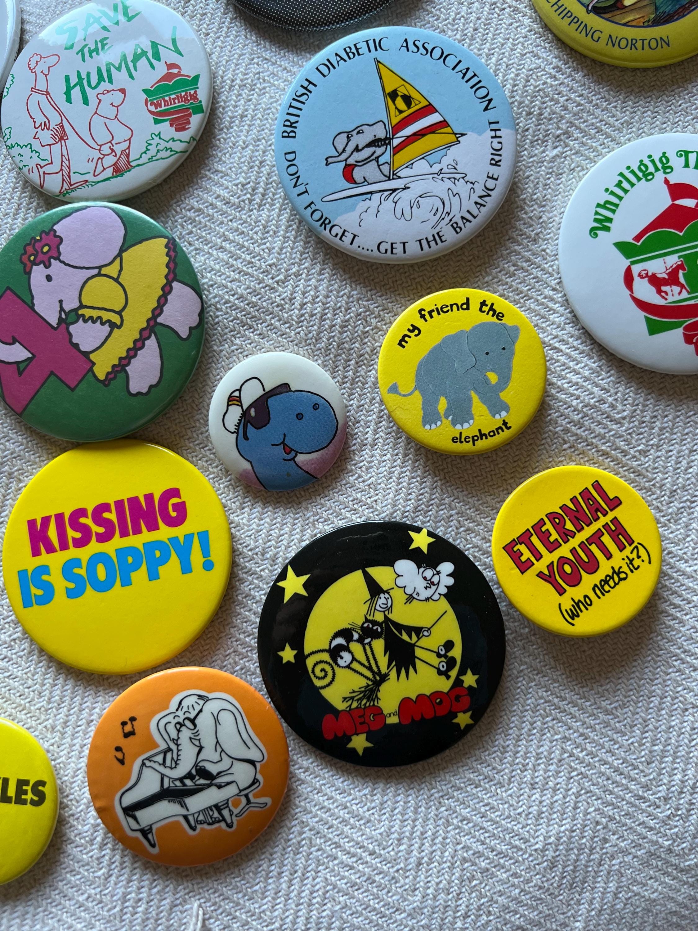 ヴィンテージレトロピンバッジ：70年代～90年代のコレクター向けバッジ