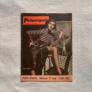 Revista cinematográfica vintage Picturegoer, junio de 1952