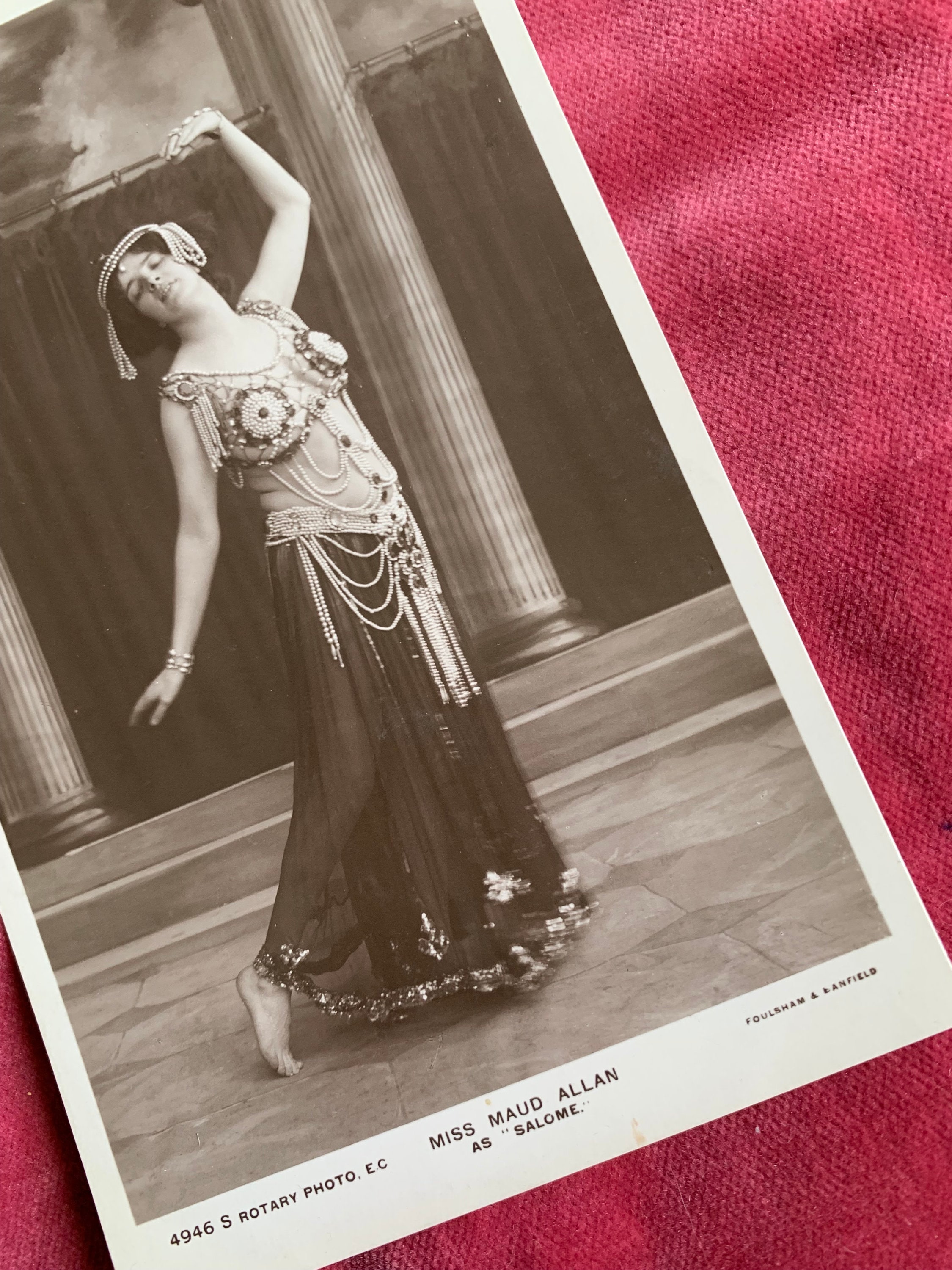 Vintage Edwardian Miss Maud Allan as 'salome' Actress Postcard - Etsy, image size:2250x3000