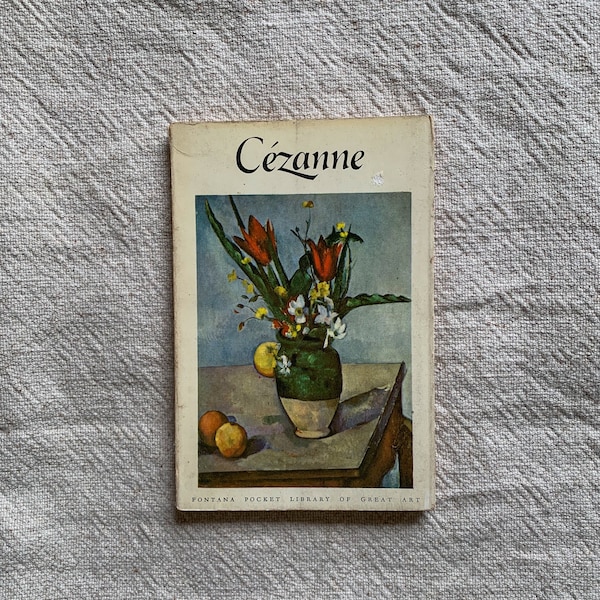 Livre d'art Cézanne vintage des années 1950, Fontana, bibliothèque de poche des grands oeuvres d'art