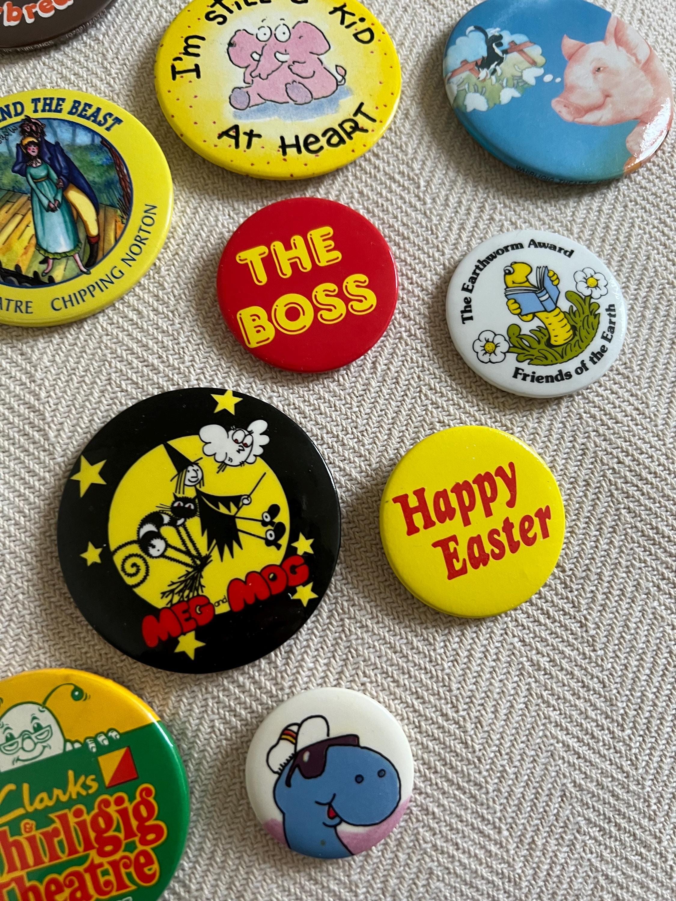 ヴィンテージレトロピンバッジ：70年代～90年代のコレクター向けバッジ
