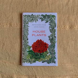 Libro vintage de programas de naturaleza sobre plantas de interior de los años 60