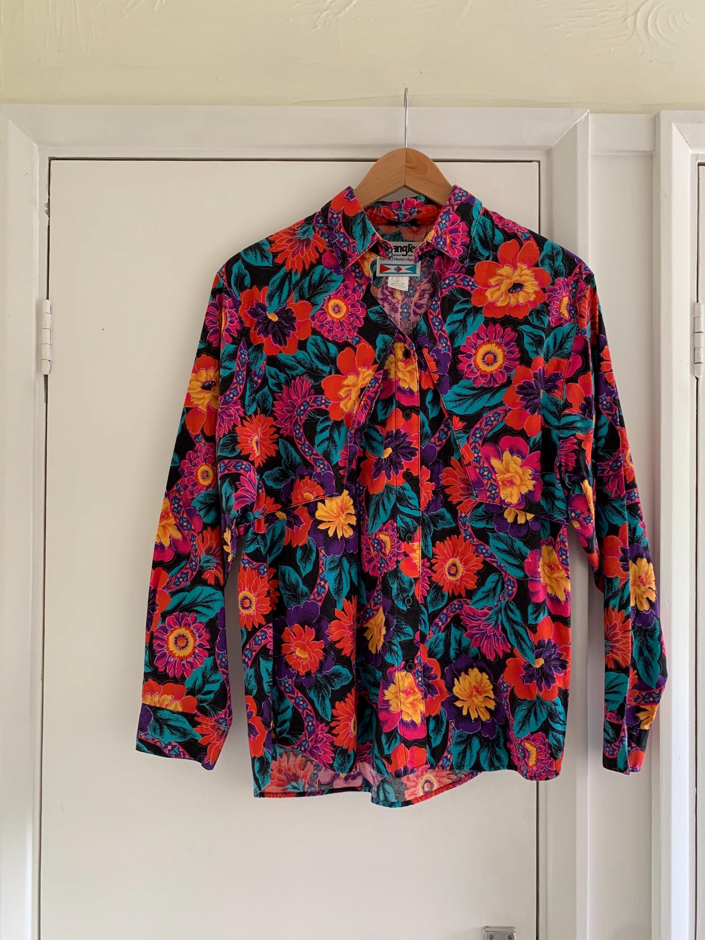 Chemise western VTG Wrangler des années 90