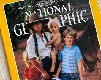Vintage 1991 National Geographic Magazine - Etsy