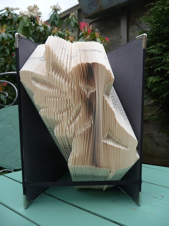 Instant Download! Folded Book Art Pattern MMF Little Apple Heart