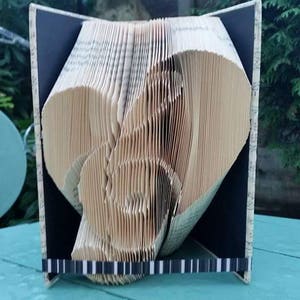 Music Note Heart Book Folding Pattern, 321 folds
