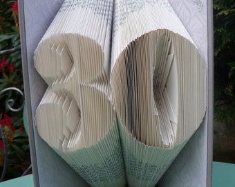 30 Book Folding Pattern, 198folds Make your Own Folded Book Art with Full Beginners Tutorial. Downloadable craft template PDF DIY gift