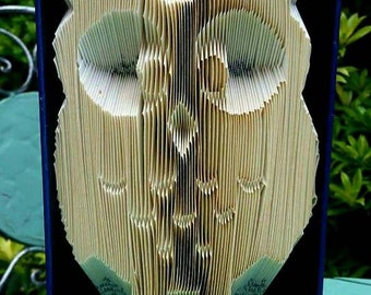 Owl Book Folding Pattern and Beginners Tutorial. Folded Book Art Template. DIY Owl Home Decor. Make your own Owl themed gift.