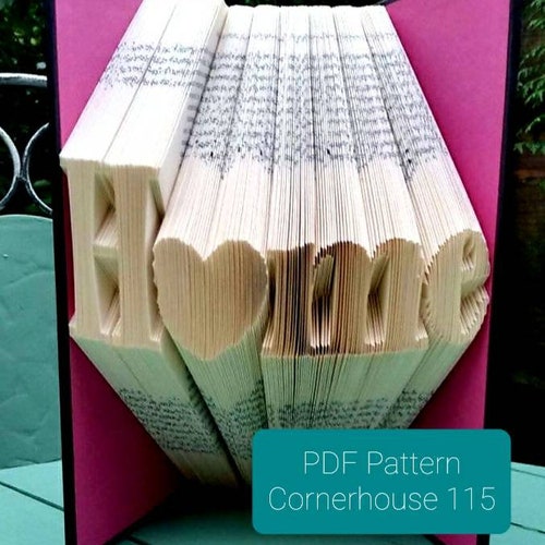 Read Book Folding Pattern and Beginners Tutorial. Folded Book Etsy