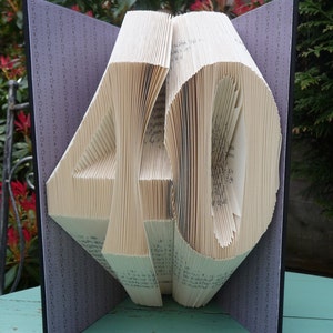Modello per piegare 40 libri, 224 pieghe e tutorial per principianti Modello fai da te, crea la tua grafica per libri piegati. Download immediato del PDF Regalo di compleanno