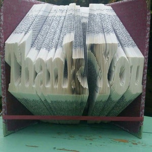 Thank you Book Folding Pattern 410 folds plus full Tutorial