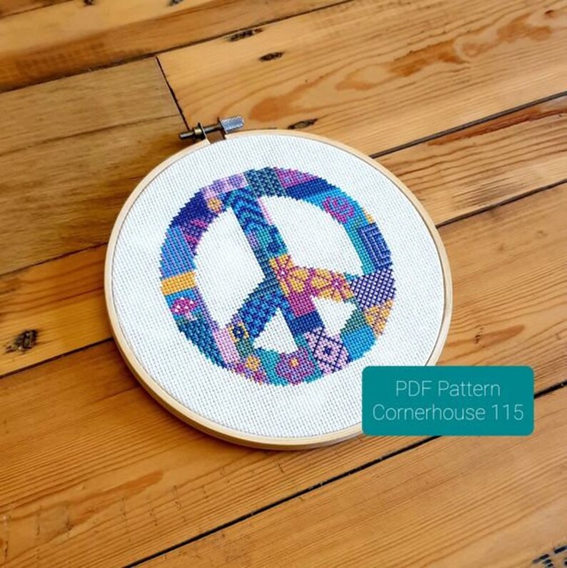 クロスステッチパターン パッチワークバンドル DIY クラフト Xstitch チャート インスタント PDF ダウンロード。このクラフトテンプレートで独自の Xstitch を作成しましょう 画像 3