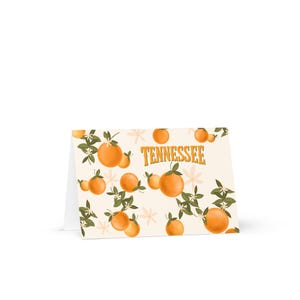 Cartão de felicitações Orange Tennessee
