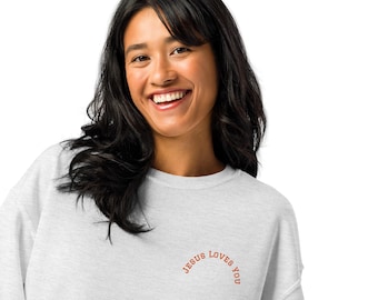 Jesus liebt dich Sweatshirt mit Rundhalsausschnitt