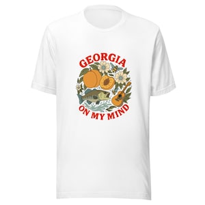Georgia On My Mind - Peach & Bass Graphic Tee - Unisex Shirt