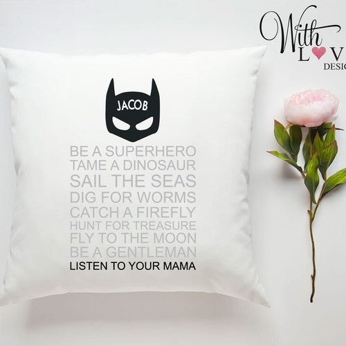 Superhero Little Baby Boy Quote Personalised Custom Made Etsy