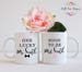 Set Of Two Engagment Soon to be Mrs Lucky Mr & Mrs Bride and Groom Husband Wife Coffee Mug Tea Cup Personalised Custom Wedding Present Gift 