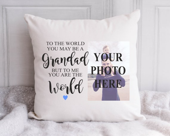Personalised grandad cushion cheap