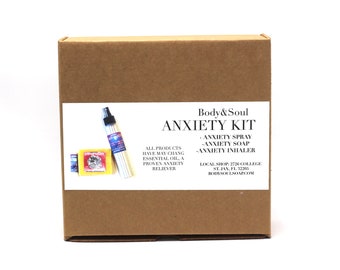 Anti-Anxiety Aromatherapeutic Set with May Chang Essential Oil