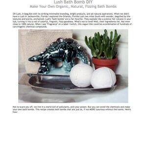 Bath Bomb Recipe- Make Your Own Natural Bath Bombs PDF