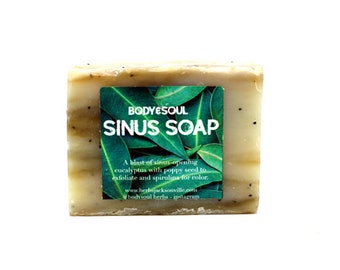 Sinus Soap - Eucalyptus Sinus Congestion Relief Soap for Spring Allergies