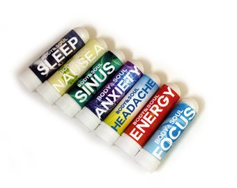 Aromatherapy Inhalers: Focus, Energy, Sinus, Headache and Calm Inhalers