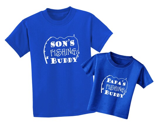 Personalized Best Fishing Buddies Shirt, Father and Baby Matching Shirt,  Daddy and Me Shirt, Fathers Day Gift, Dad Son Tee, Fishing Dad Tee 