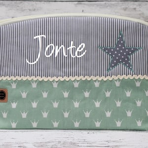 Toiletry bag/diaper bag including name