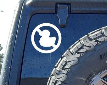 No duck Vinyl Decal