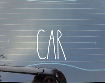 CAR Vinyl decal