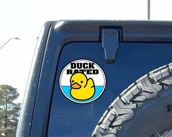 Duck rated trail badge style Duck Me decal