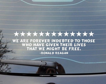 13 stars for the 13 fallen Afghanistan soldiers Vinyl Decal