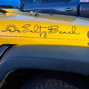 Salty Beach SUV hood decal *SET OF 2*
