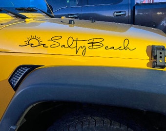 Salty Beach SUV hood decal *SET OF 2*