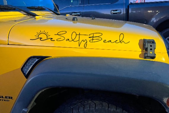 Salty Beach SUV hood decal *SET OF 2*
