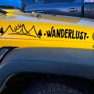Wanderlust SUV hood decal *SET OF 2*