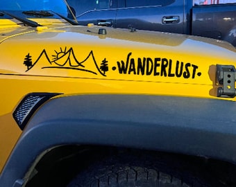 Wanderlust SUV hood decal *SET OF 2*