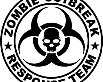 Zombie Outbreak Response Team Vinyl Decal