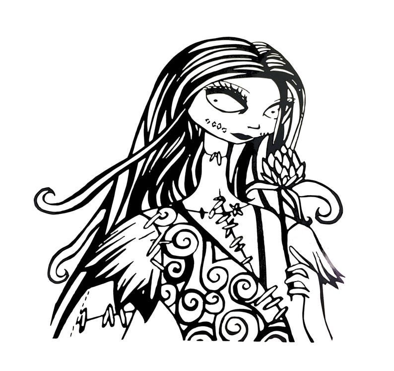 Nightmare Before Christmas Sally Vinyl Decal  Etsy