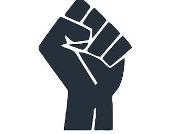BLM Black Lives Matter fist vinyl decal