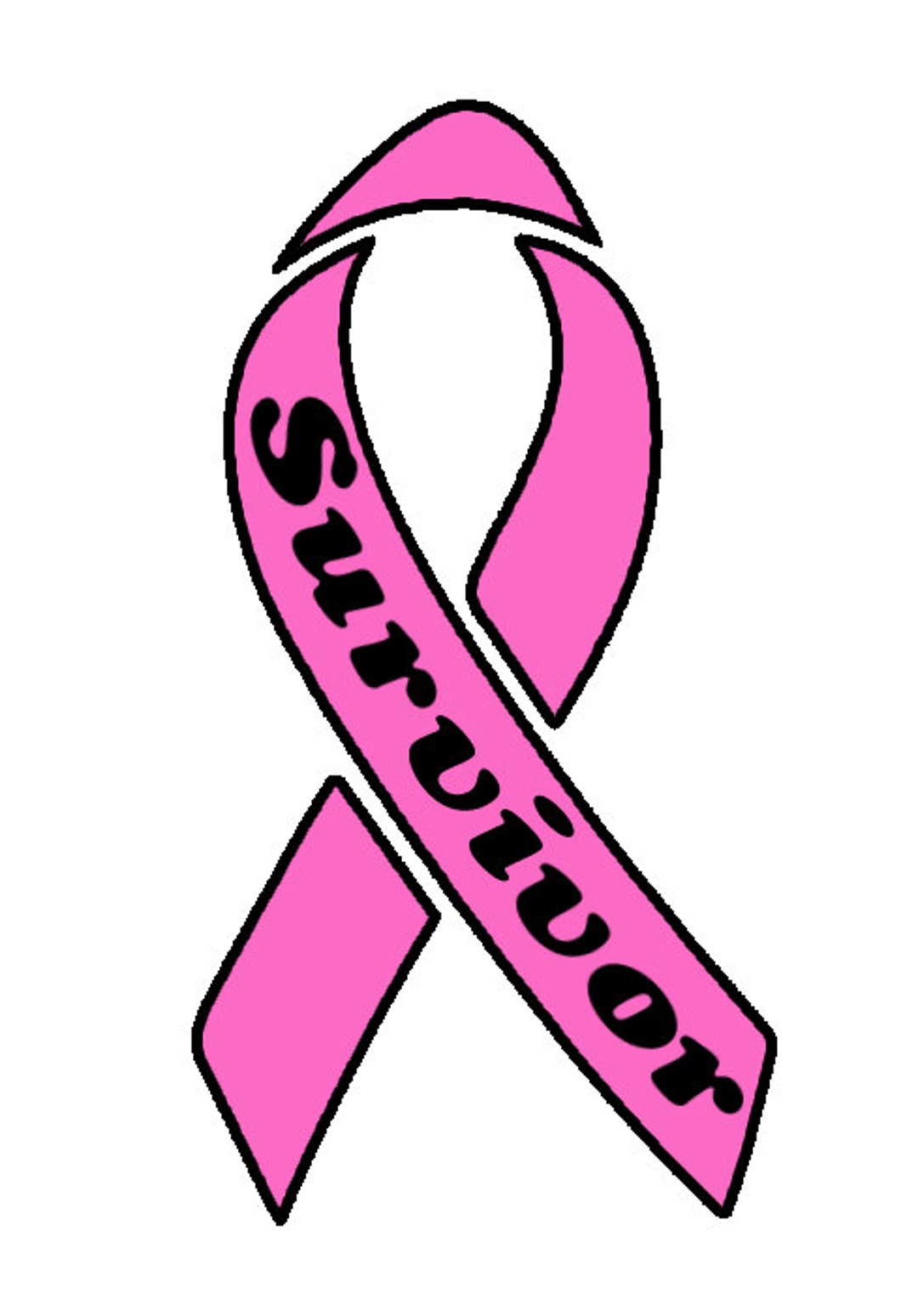 Surviving Cancer Ribbon Breast Cancer Survivor Ribbon Vinyl Decal - Etsy